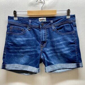 Denim BLVD Los Angeles Shorts Women's 29 Blue Cuffed Bermuda Denim 5" Inseam EUC